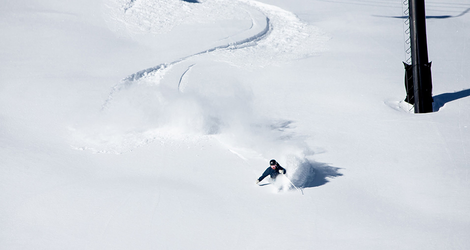 Powder Turns. Photo: Rocko Menzyk, Alta Ski Resort