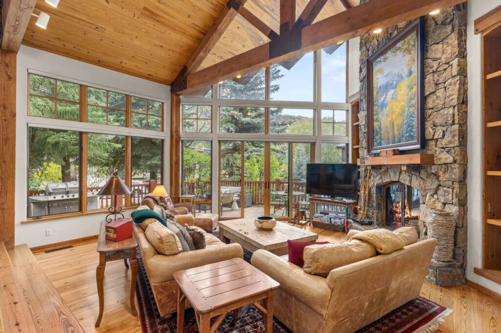 Aspen Condos Fireplace