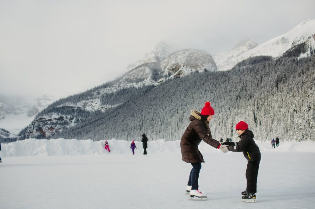 Ice Skating at Lake Louise. Photo: Banff Lake Louise Tourism Kelly MacDonald