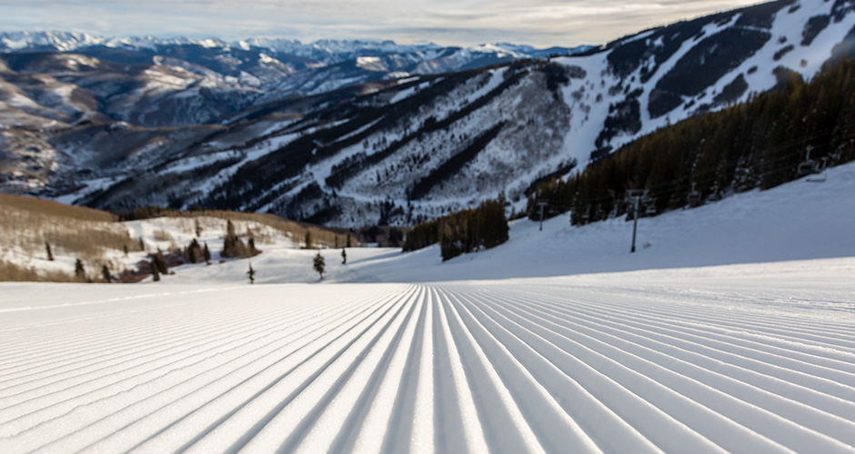 Fresh corduroy at Beaver Creek. Photo: Vail Resorts