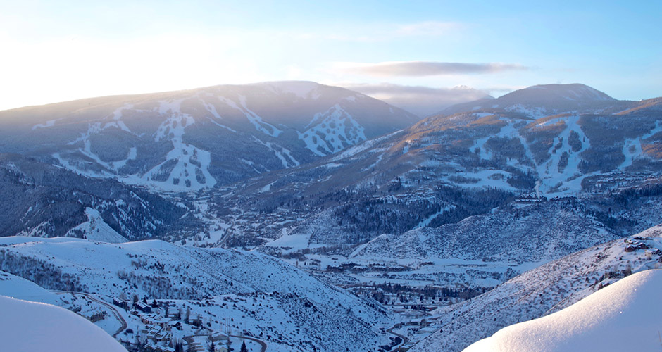 A view of the slopes. Bachelor Gulch is the area on the right. Photo: Vail Resorts