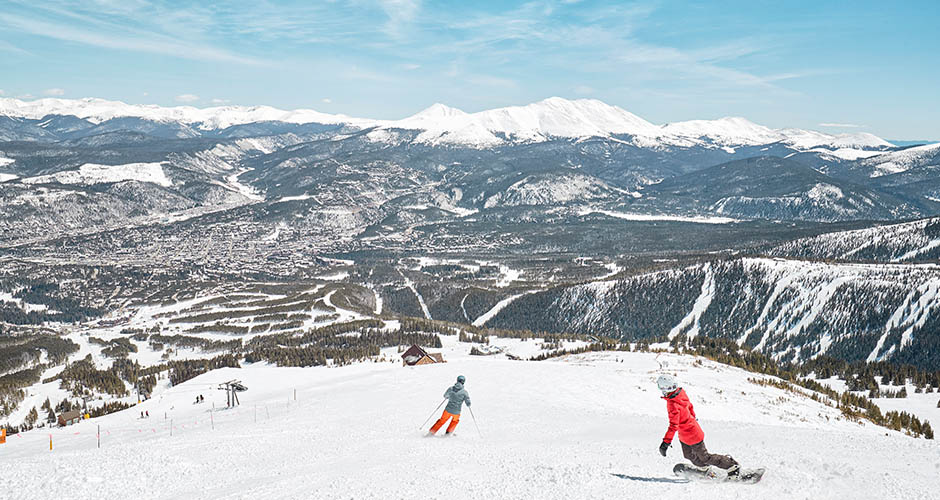 Breck has lots of long ridge lines to ski down. Photo: Vail Resorts