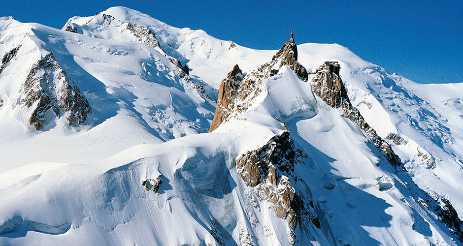 The famous Aguille du Midi. Photo: Compagnie du Mont-Blanc