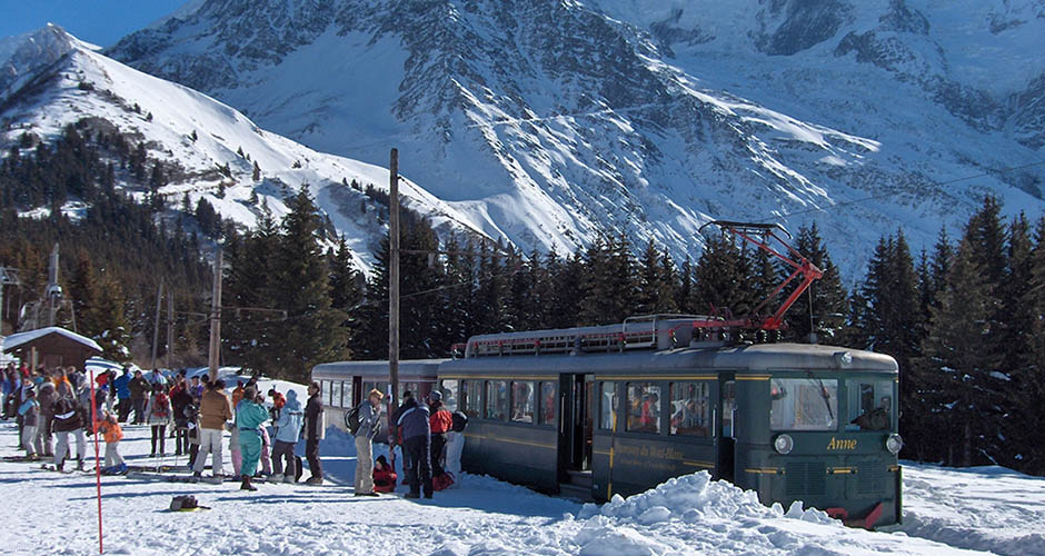 The tramway Mont Blanc. Photo: Compagnie du Mont-Blanc