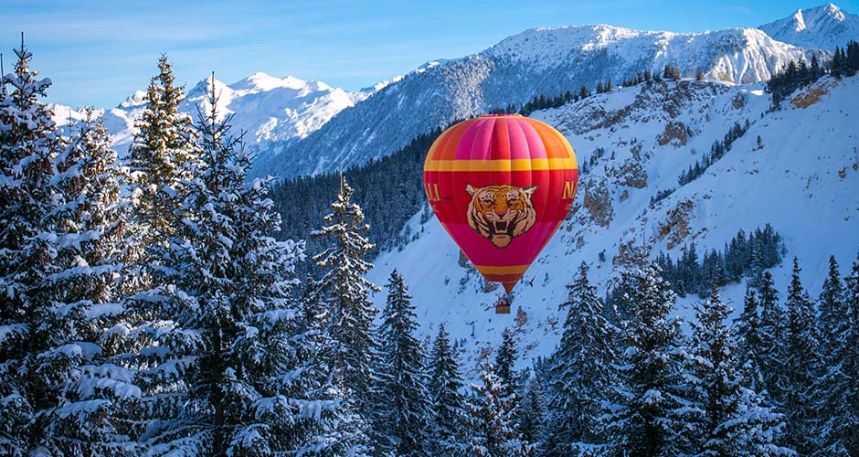 Hot Air Ballooning is one extra activity in Courchevel. Photo: Courchevel Tourism