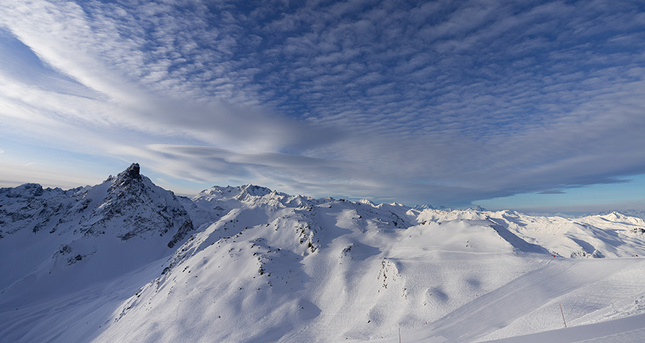 The Trois Vallees Ski area is huge. Photo: Courchevel Tourism