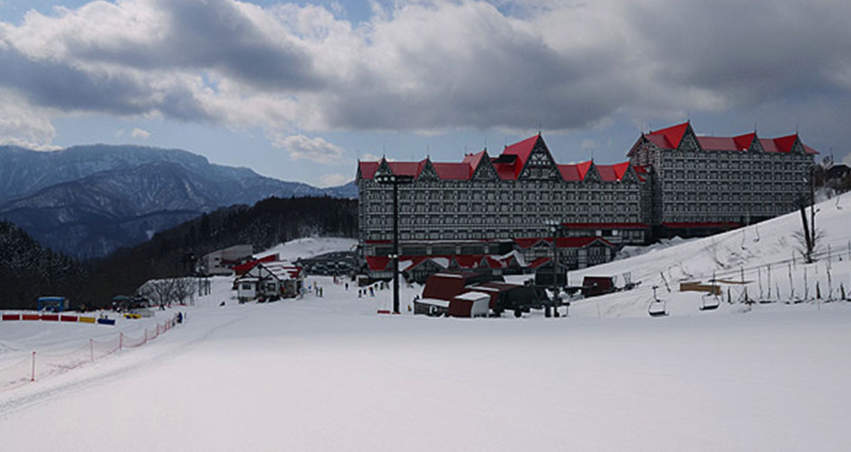 The large hotel at Cortina Ski Resort. Photo: Cortina Ski Resort