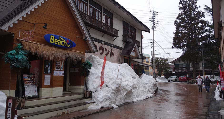 Happo One village has many great restaurants and bars. Photo: Scout