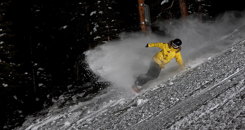Night boarding at Keystone Ski Resort. Photo: Vail Resorts