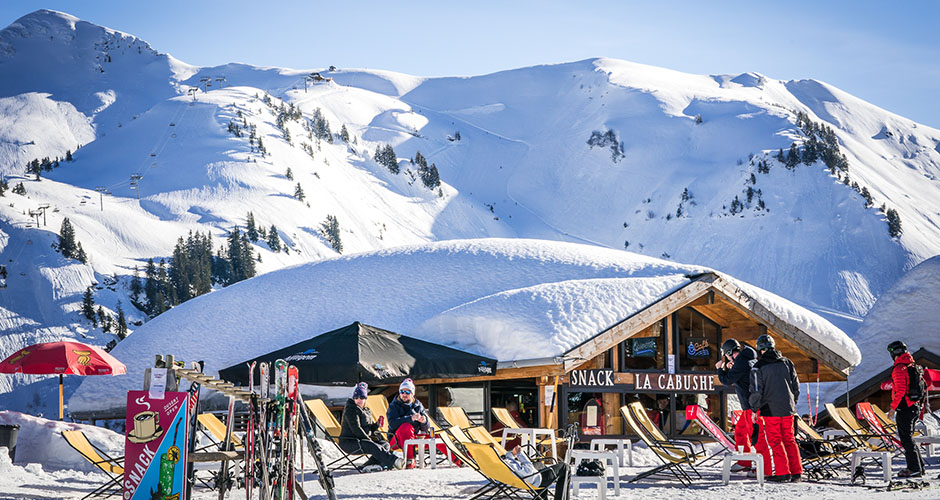 No better place to catch some sun after a lovely lunch. Photo: Keno Photographie/Les Gets Tourism