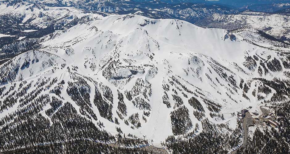 An aerial view of part of Mammoth. Photo: Alterra Mountain Company