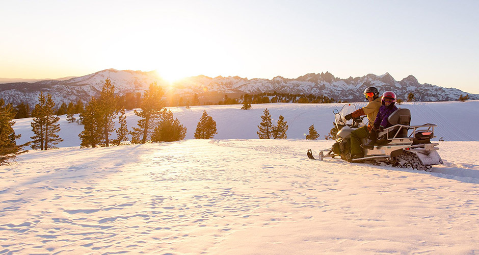 Stunning snow mobile trips near Mammoth. Photo: Alterra Mountain Company