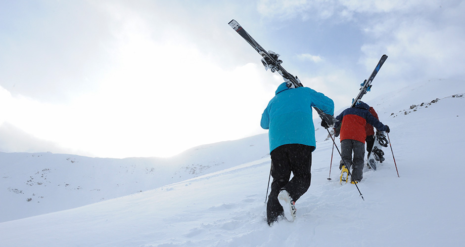 If you take a few small hikes there is even more great terrain. Photo: Marmot Basin Ski Resort