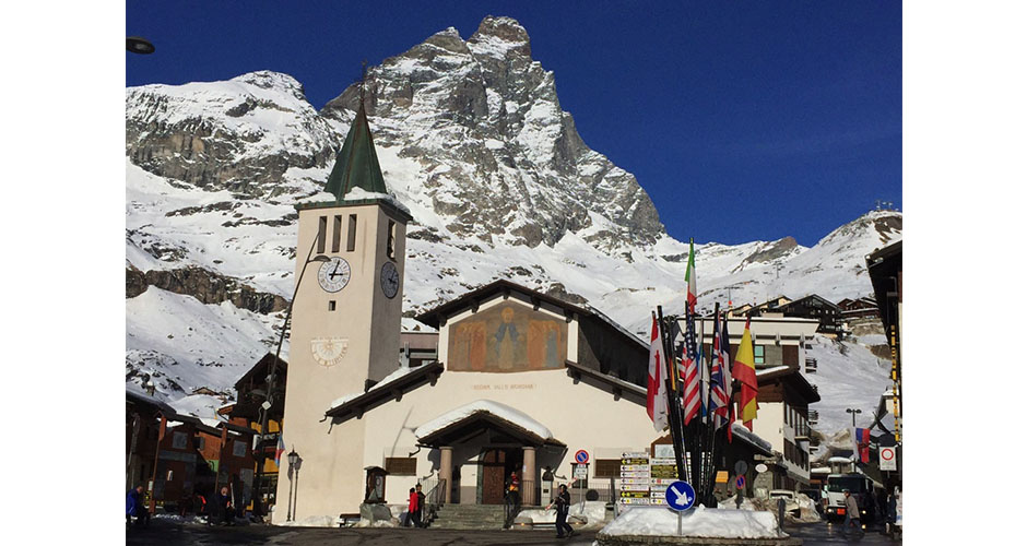 Cervinia’s main church. Photo: Scout