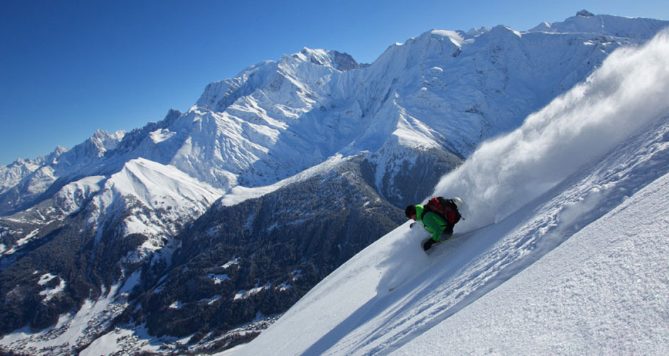Some of Megeve’s steep skiing. Photo: Megeve Tourism