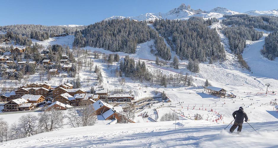 Part of Meribel Center Village and the La Chaudanne lift area. Photo: Meribel Tourism