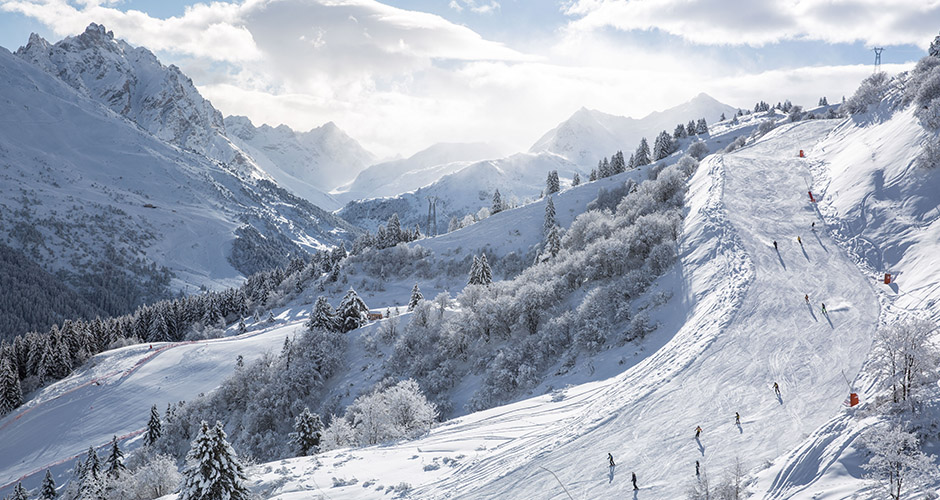 Picturesque ski slopes in Meribel.  Photo: Meribel Tourism