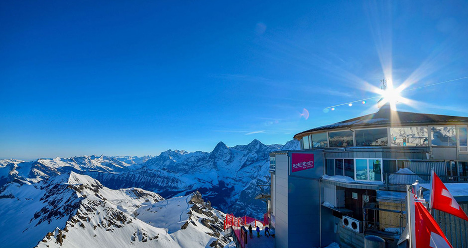 Schilthorn Piz Gloria revolving restaurant. Photo: Jungfrau region tourism