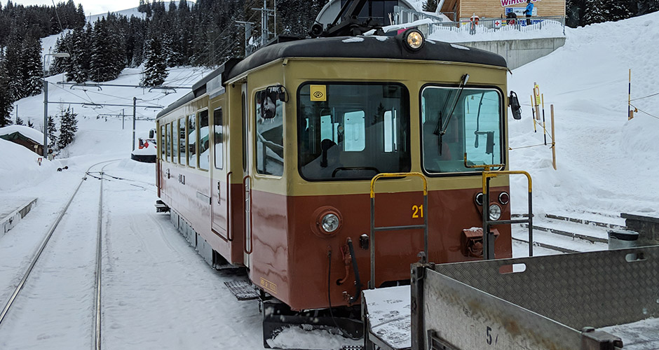 The cute Murrenbahn train. Photo: Scout