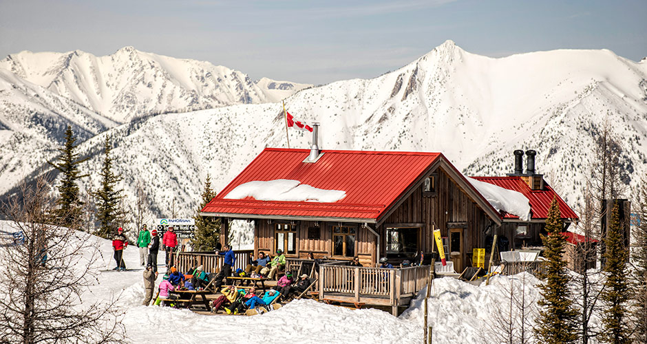 Summit Hut is a great spot for lunch. Photo: Panorama Mountain Resort