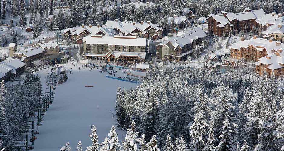 The main base area. Photo: Panorama Mountain Resort