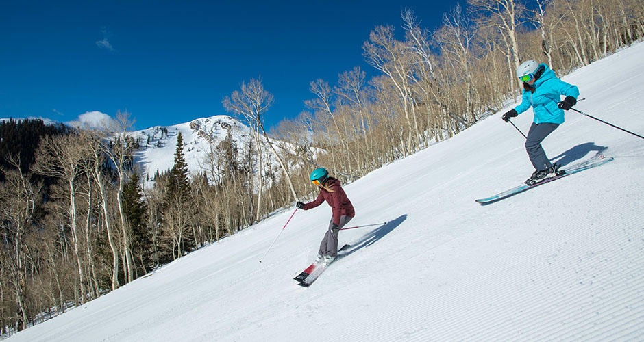 Perfect groomers at Park City. Photo: Vail Resorts