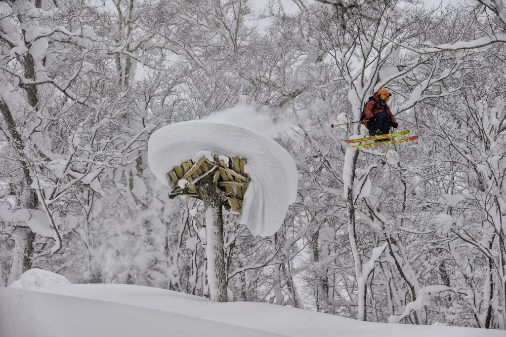 Some of the unique terrain features. Photo: Rusutsu Ski Resort