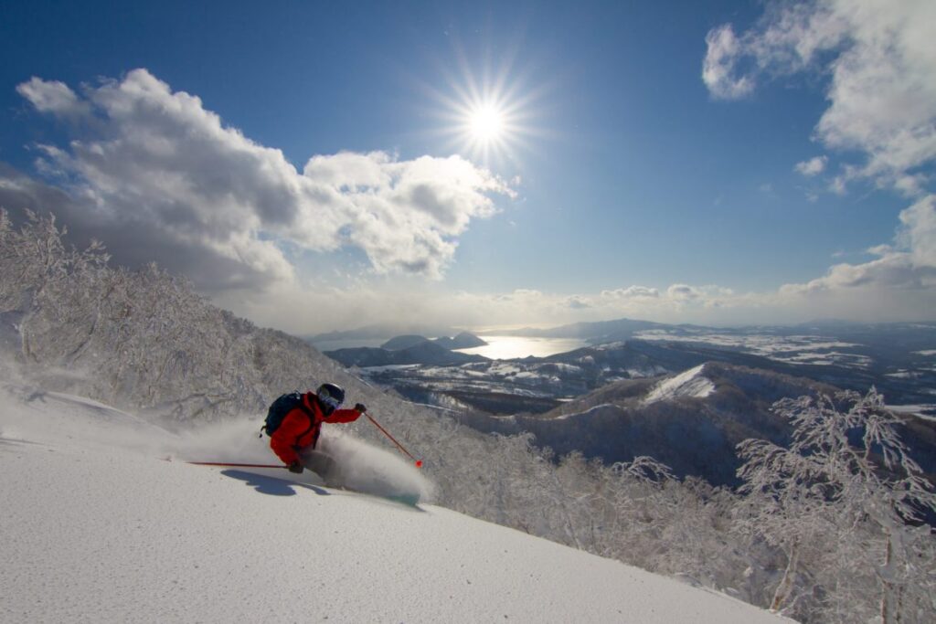 Rusutsu has wonderful views, including of the Sea of Japan. Photo: Rusutsu Ski Resort