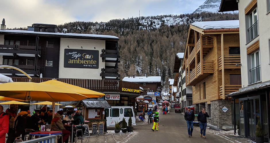Saas-Fee village scene. Photo: Scout
