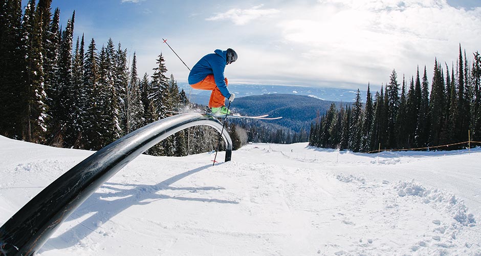 Silver Star has great terrain park facilities. Photo: Silver Star Mountain Resort