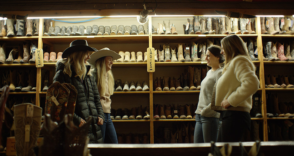 Plenty of cowboy boot shopping. Photo: Alterra Mountain Company