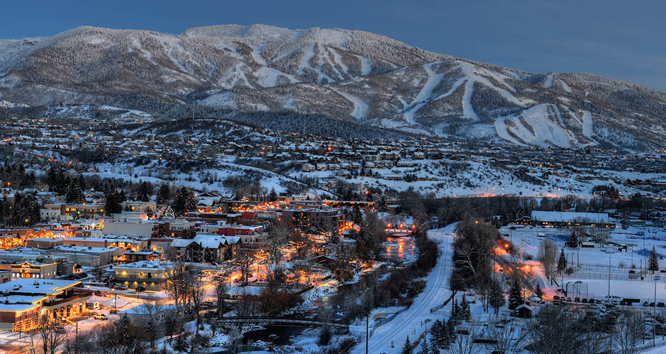 Downtown Steamboat Springs is a short 10 minute drive from the ski area. Photo: Alterra Mountain Company