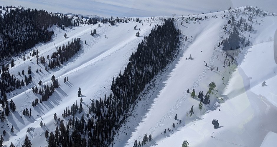 Some of the awesome terrain available to heli skiers. Photo: Scout