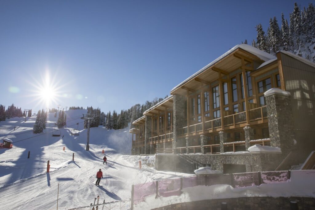 The Sunshine Mountain Lodge. Photo: Reuben Krabbe/Ski Big 3