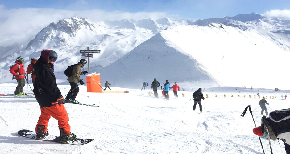 Tignes easily connects with Val d’Isere to make up the Espace Killy ski area. Photo: Scout