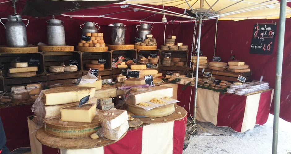 Market are held in the village of Le Rosset. Photo: Scout
