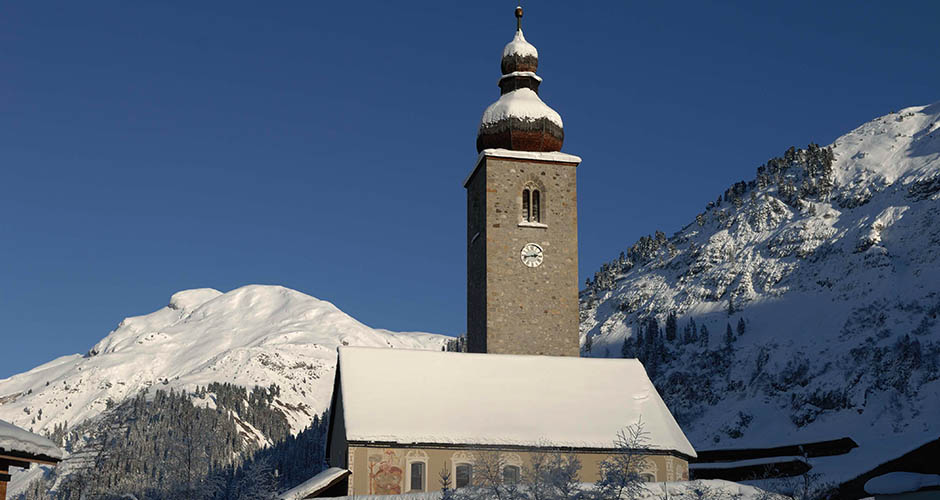 The onion domed church in the village. Photo: Lech Zurs Tourism