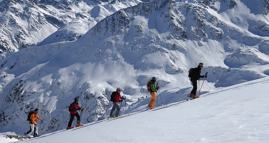 Ski touring is popular in St Anton.  Photo: St Anton Tourism
