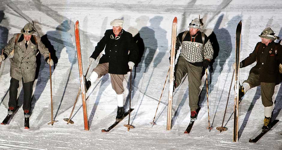 Scenes from the wonderful night show.  Photo: St Anton Tourism