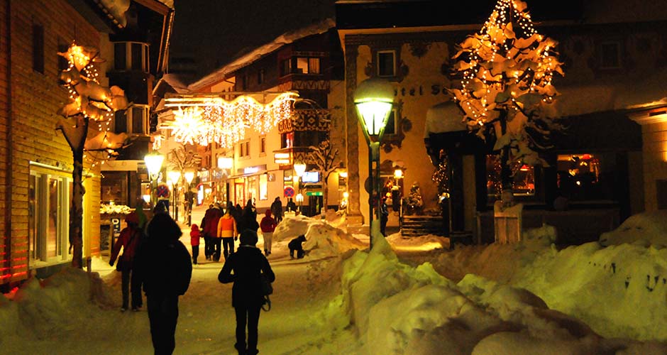 The charming main street of St Anton Village.  Photo: St Anton Tourism