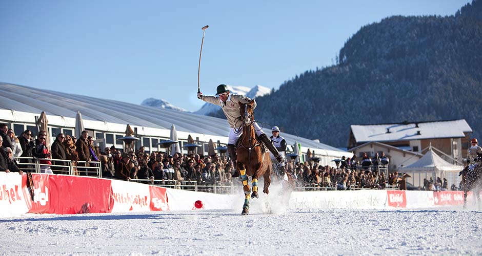 Snow Polo is a great sport to watch. Photo: Kitzbuhel Tourism