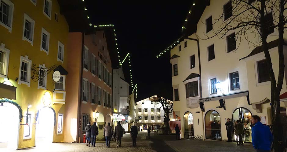 The main part of Kitzbuhel old town. Photo: Scout