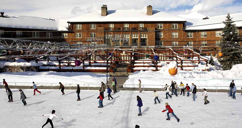 Sun Valley Lodge Ice Skating Rink. Photo: Sun Valley