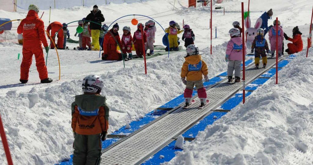 Annie Kids Ski Academy. Photo: Kiroro Resort