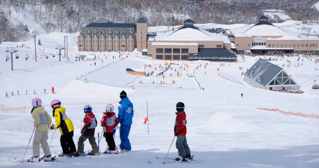 The main base area and Sheraton Hotel. Photo: Kiroro Resort