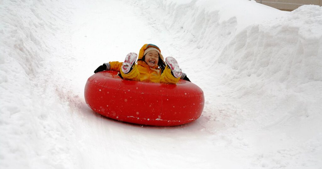 Tubing: One of many snow play activities. Photo: Kiroro Resort