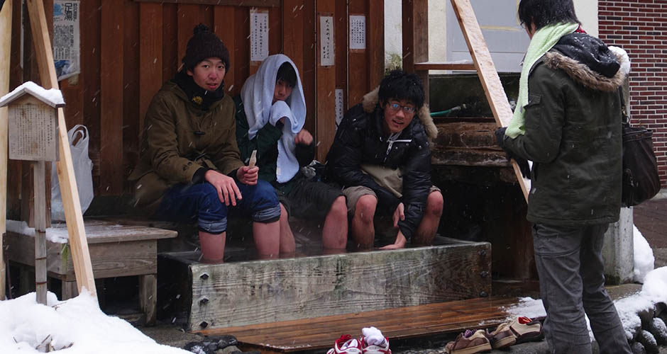 An onsen just for soaking feet! Photo: Scout