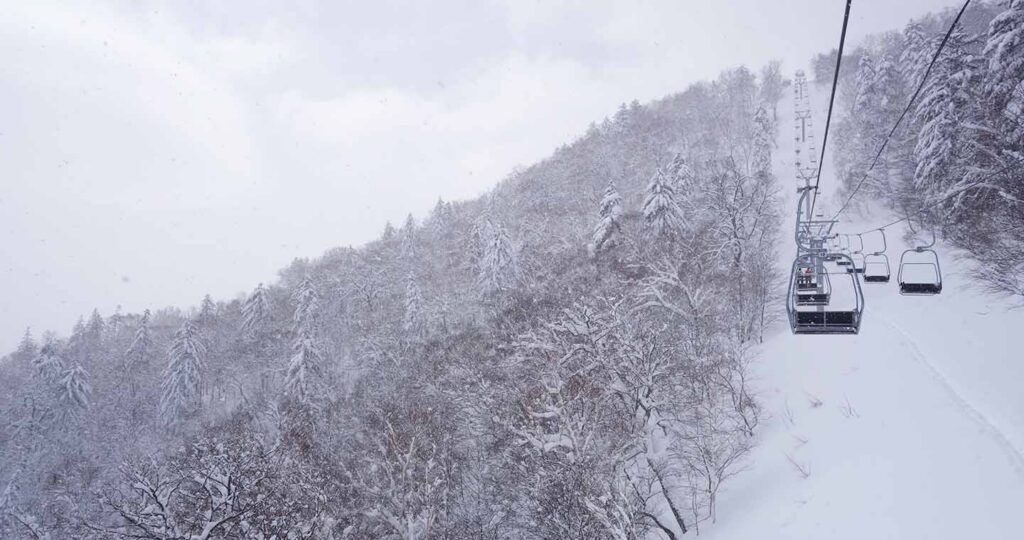 Heading on up the Link Lift. Photo: Scout