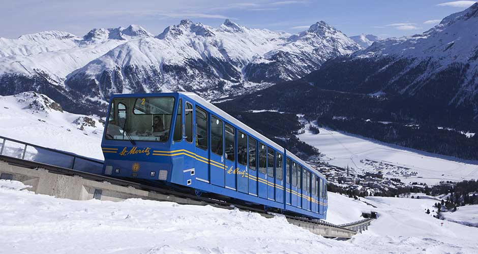 The Chantarella train. Photo: St Moritz Engadin tourism