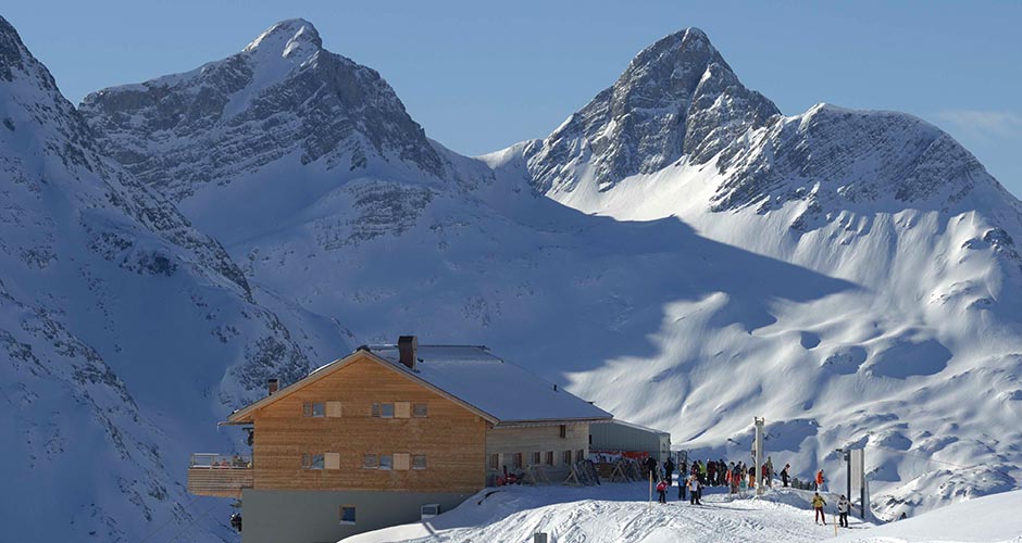 Balmalp Restaurant on the slopes of Lech. Photo: Lech Zurs Tourism
